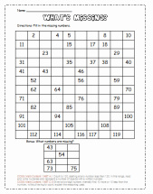 First Grade 120 Chart